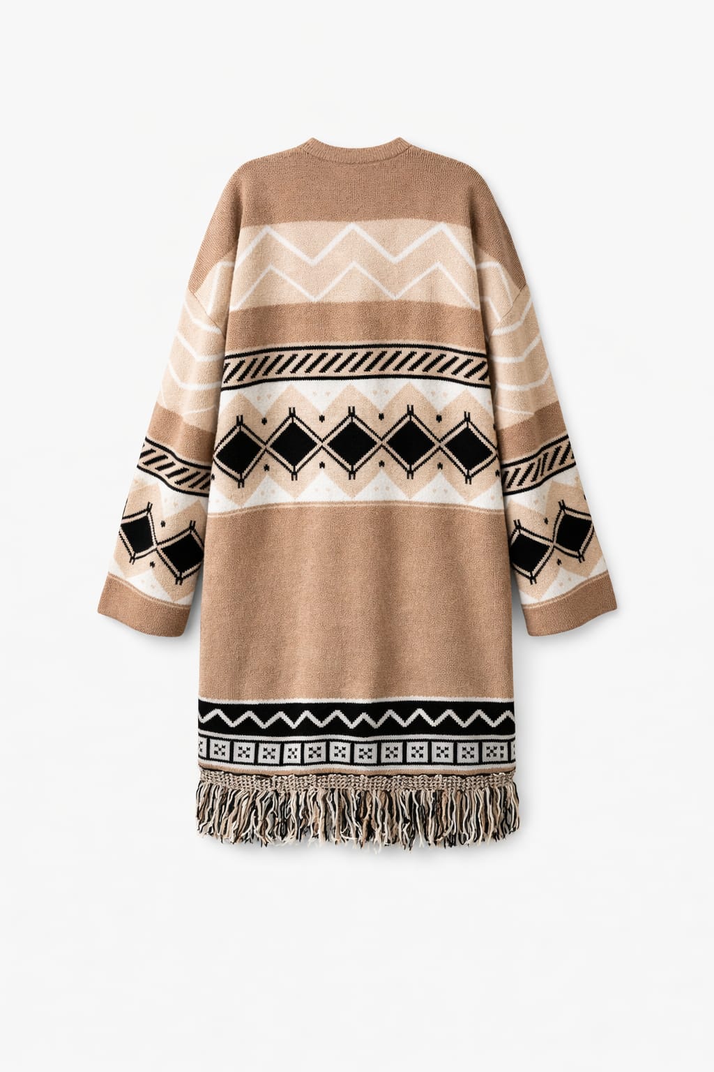 Beige Nomad Knit Cardigan