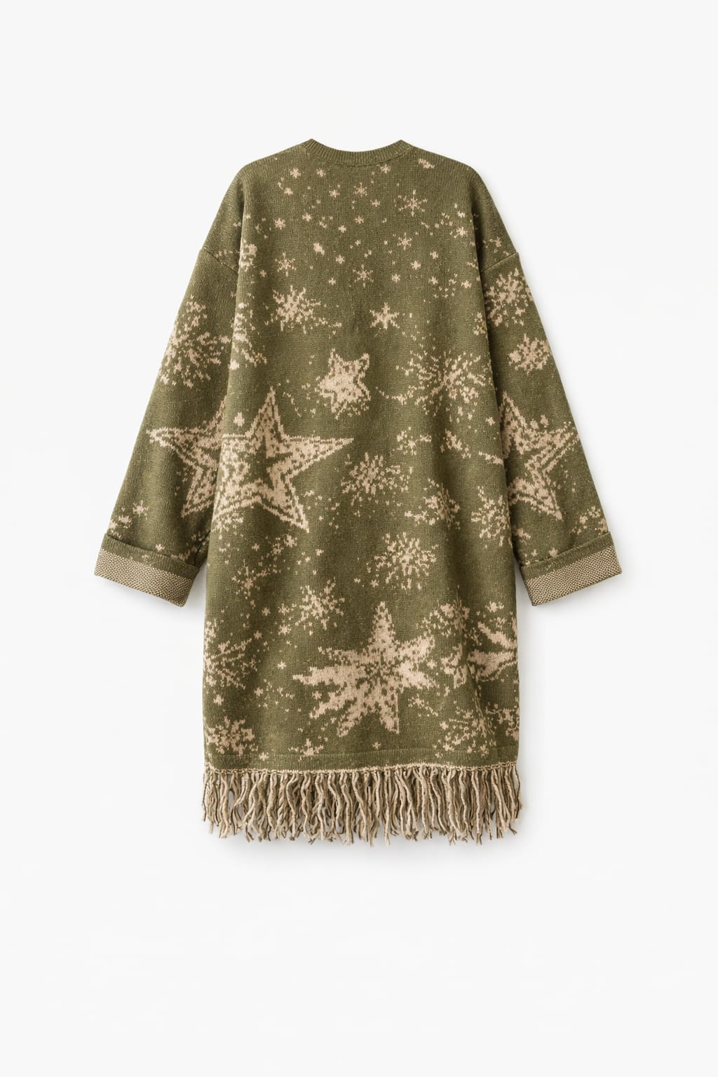 Olive Nordic Star Cardigan