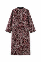 Burgundy Royal Paisley Cardigan
