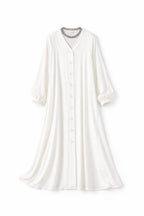 White V Buttons Dress