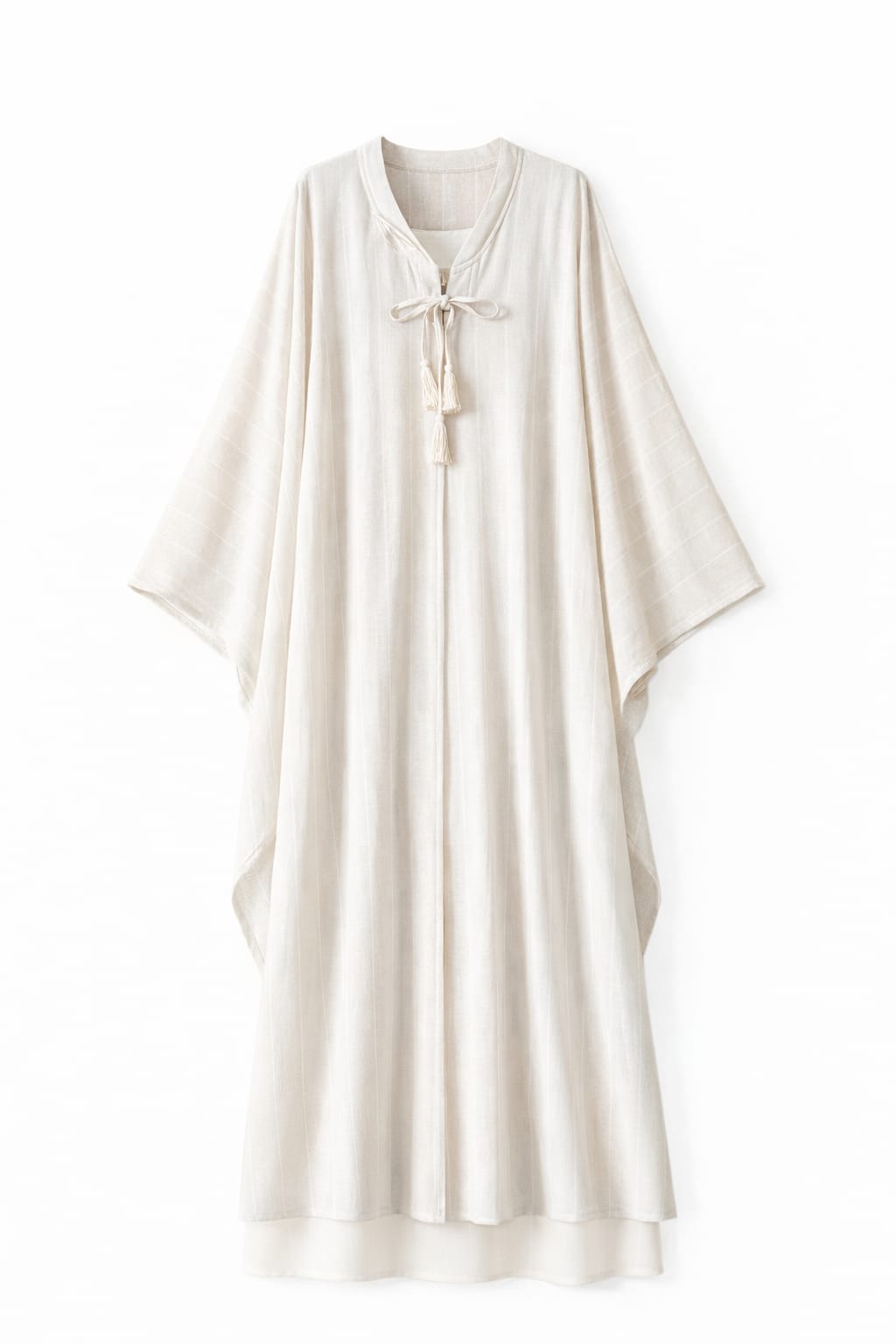 Beige Lines Linen Set