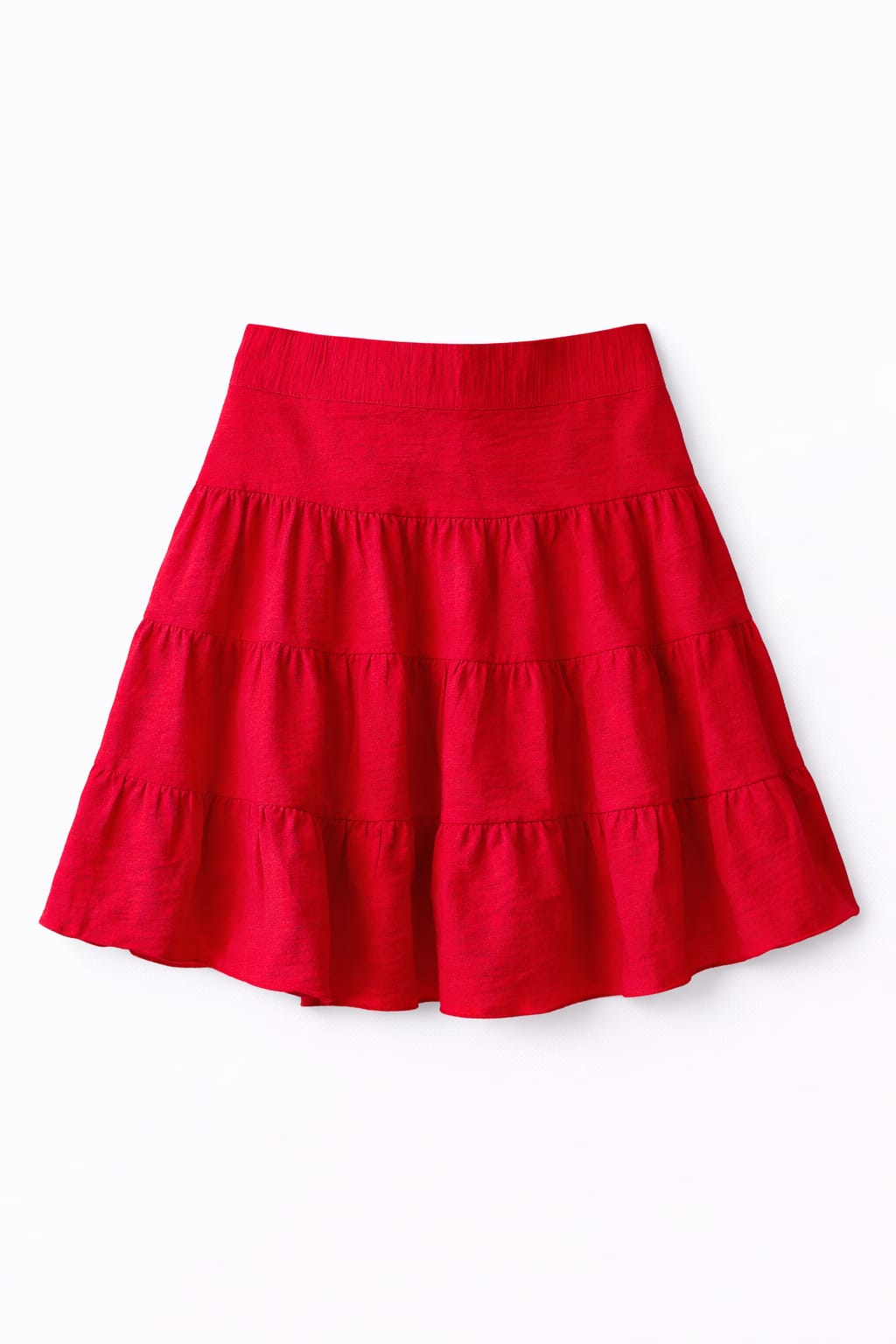 Red Classic Mini Skirt