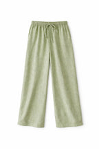 Pistachio Rope Linen Sahara Pants