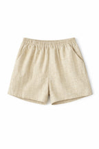Beige Striped Everyday Shorts