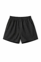 Black Striped Everyday Shorts