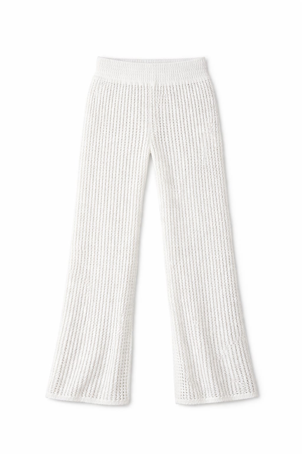 White Summer Moment Crochet Pants