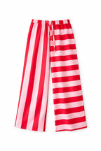 Red & Pink Striped Colored Pants