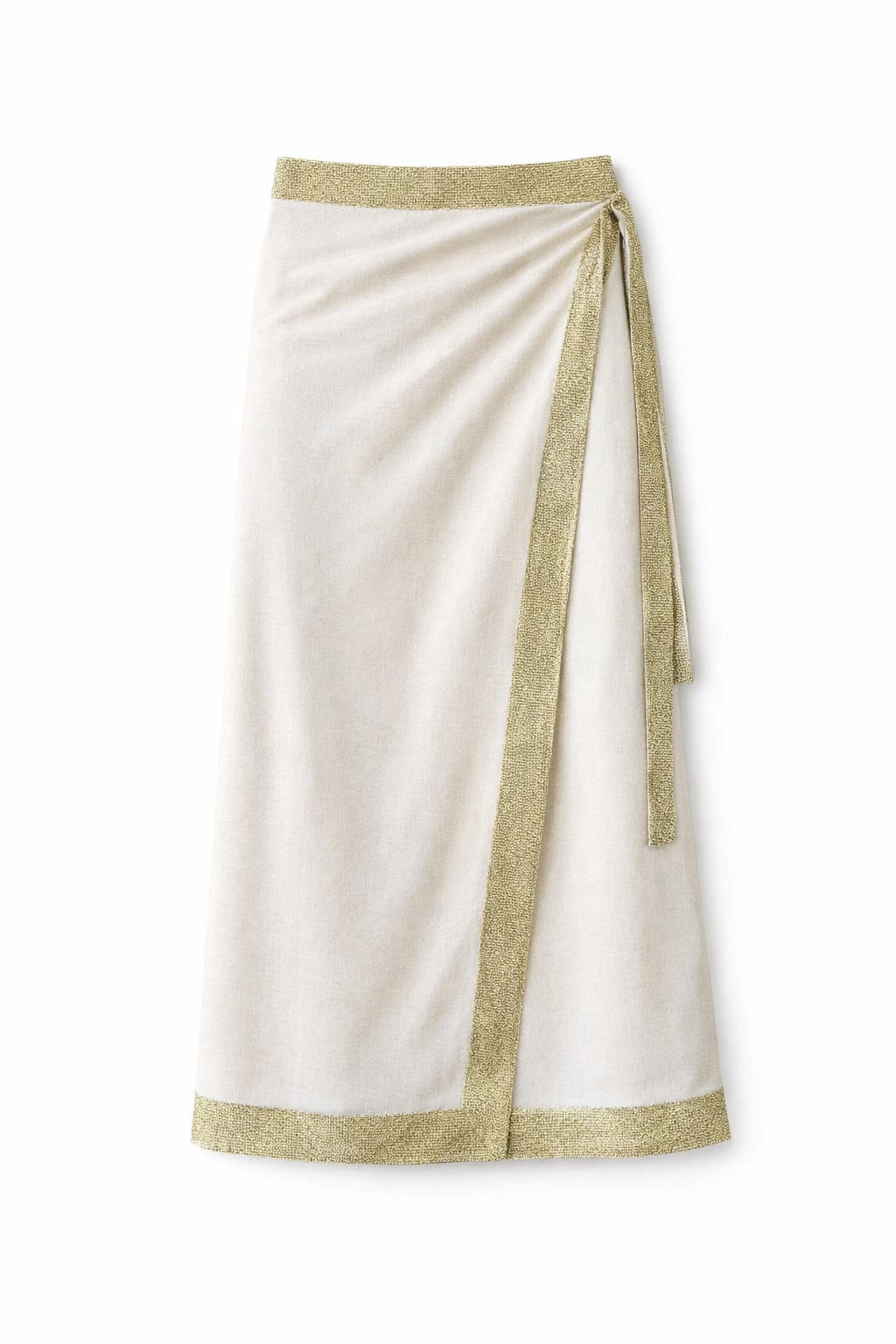 Golden Edge Wrap Skirt