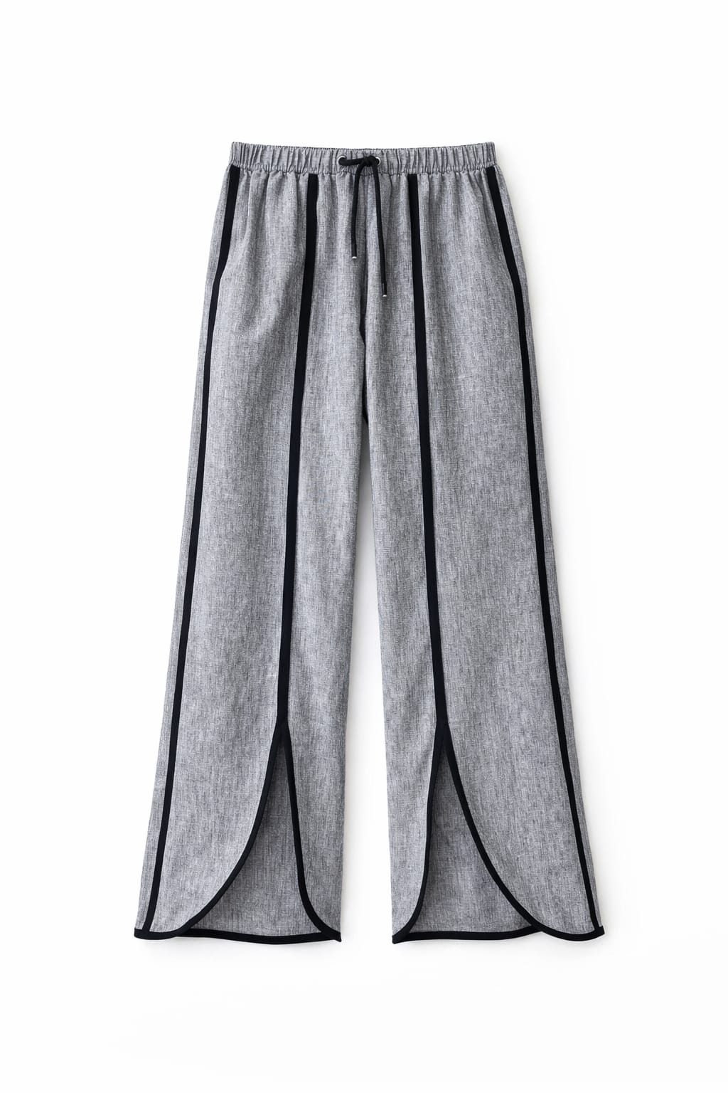 Grey Middle Line Pants