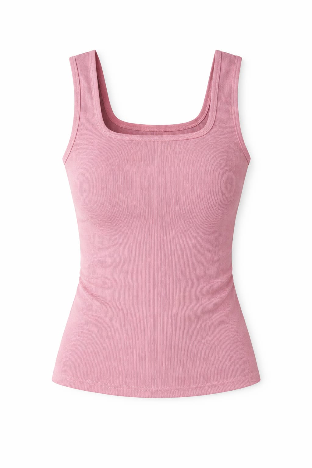 Blush 130 Ribbed Square Neck Top