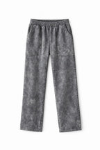 Grey Acid Wash Two Pocket Pants