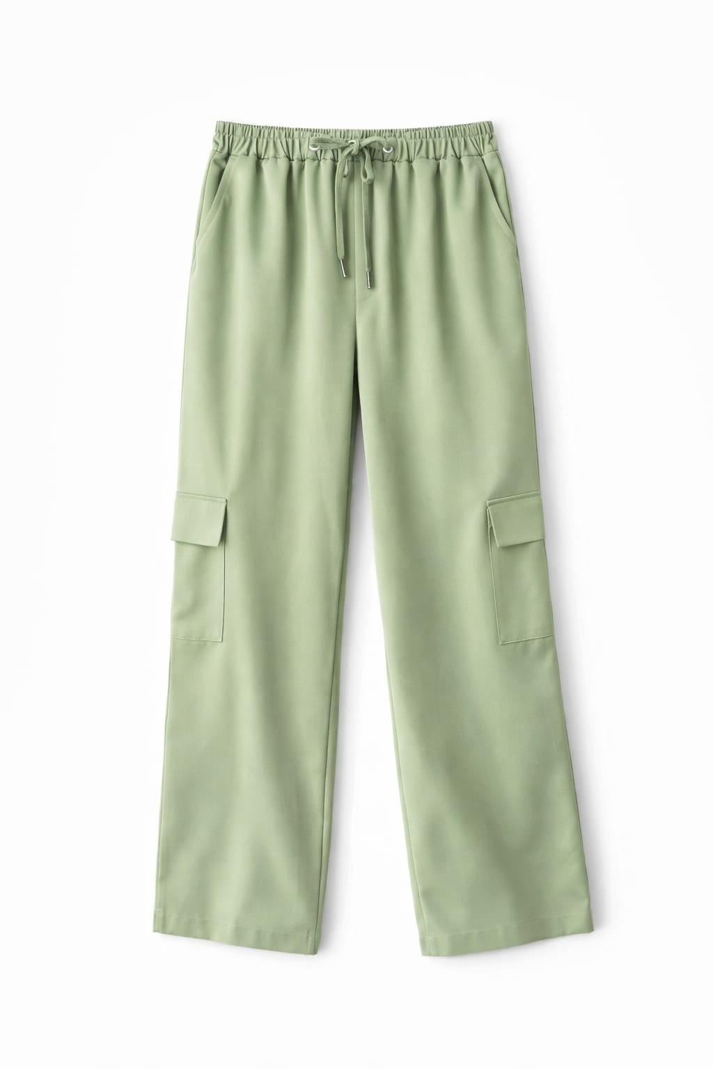 Pistachio Satin Feel Breezy Pants