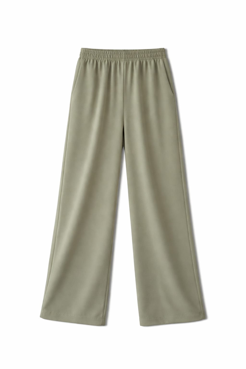Olive Elastic Working Pants