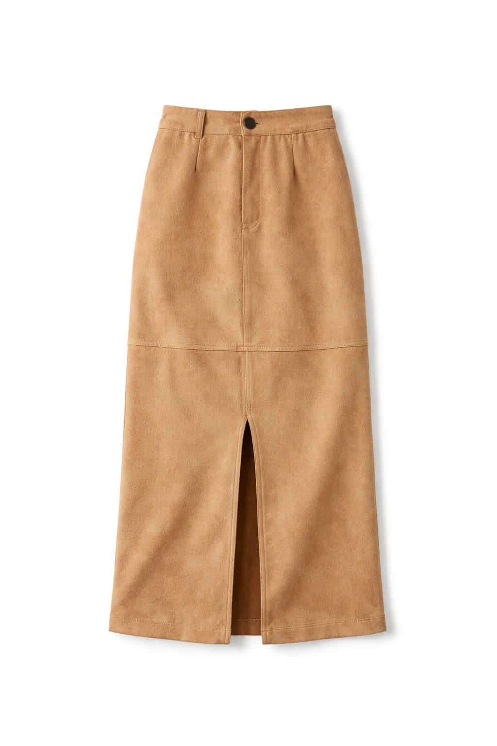 Camel Summer Suede Skirt