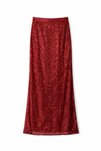 Burgundy Party At The Disco Skirt