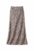 Leopard Satin Skirt