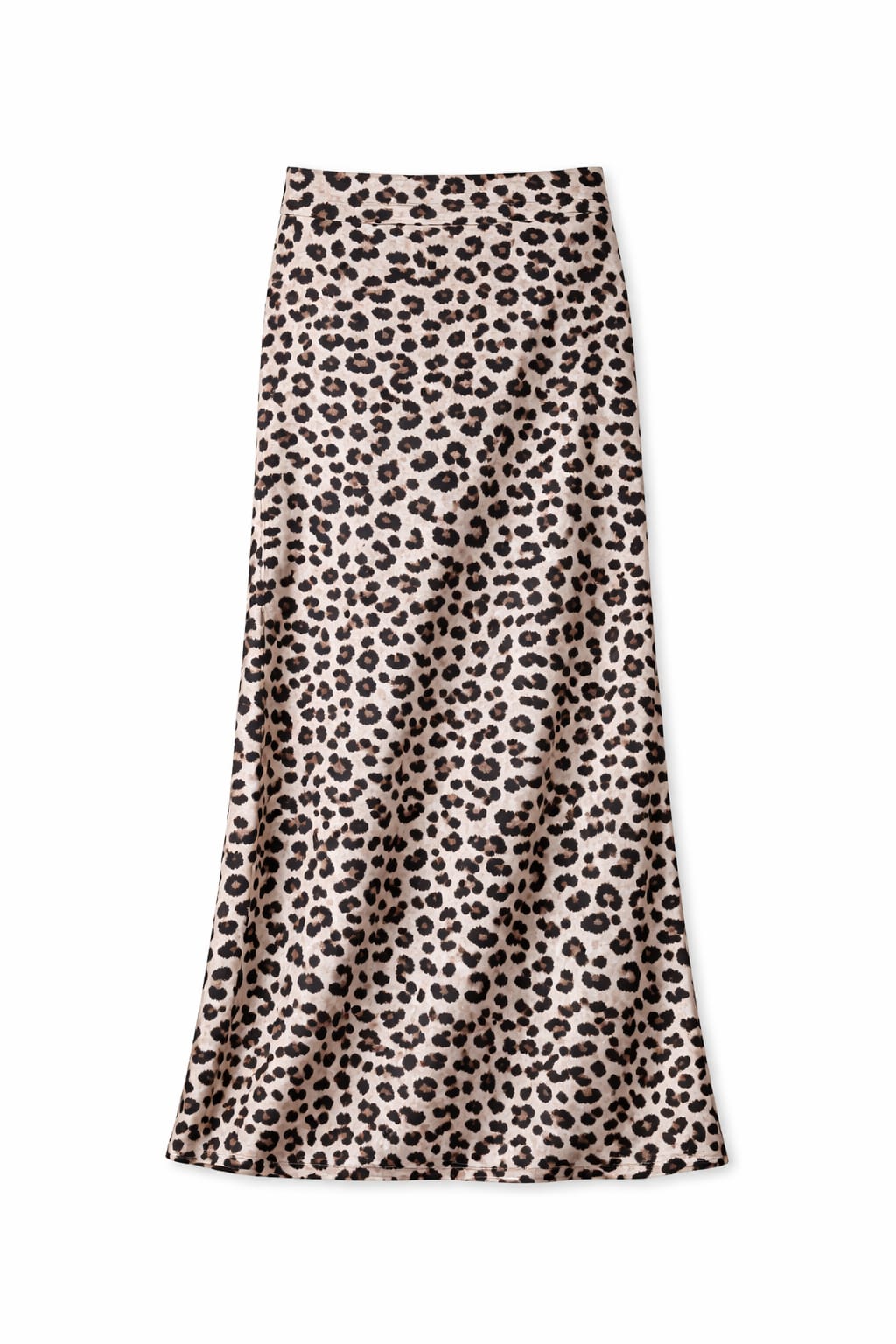 Leopard Satin Skirt