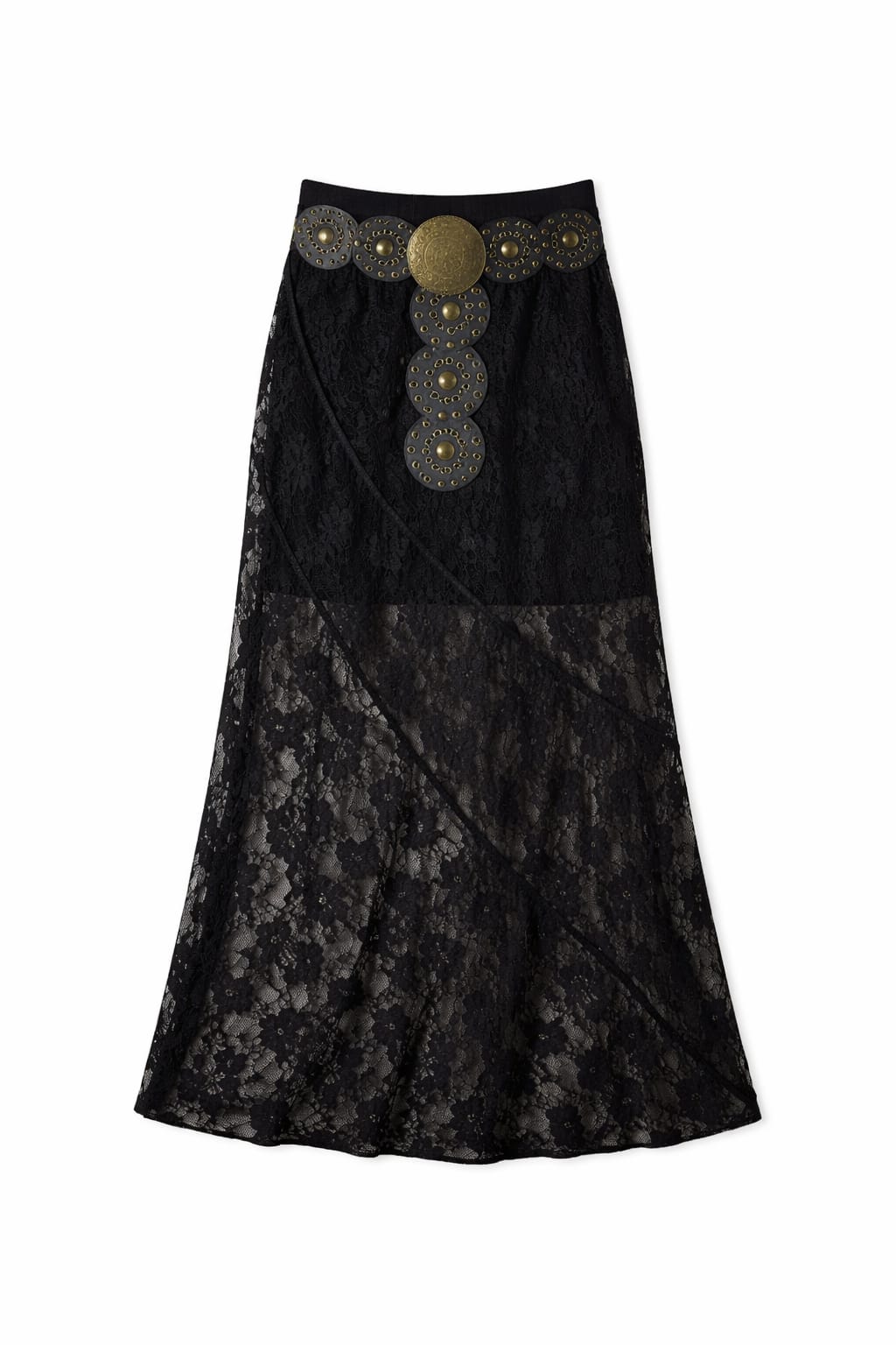 Black Frillu Lace Skirt