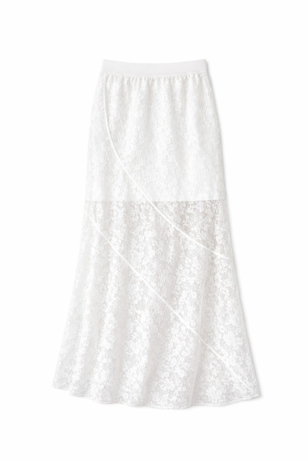 White Frillu Lace Skirt