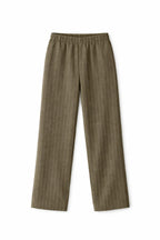 Olive Go To Striped Knit Pants