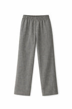 Grey Go To Striped Knit Pants