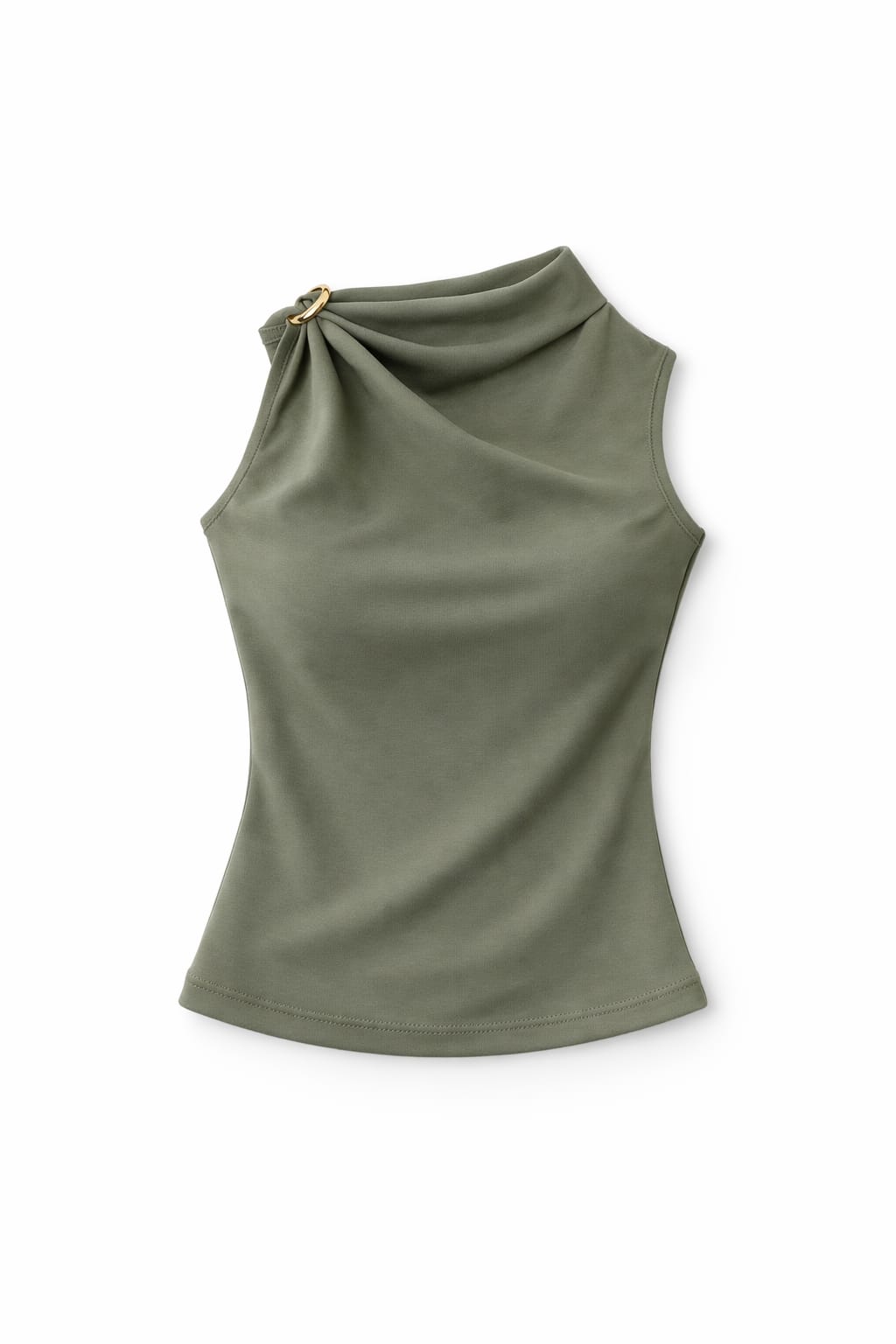 Olive Ring Scuba Top