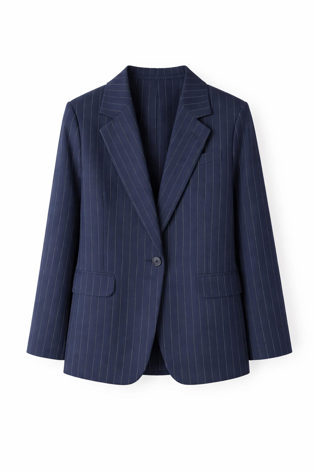 Navy Striped Blazer