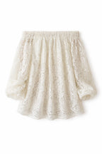 White Off Shoulder Lace Dream Top