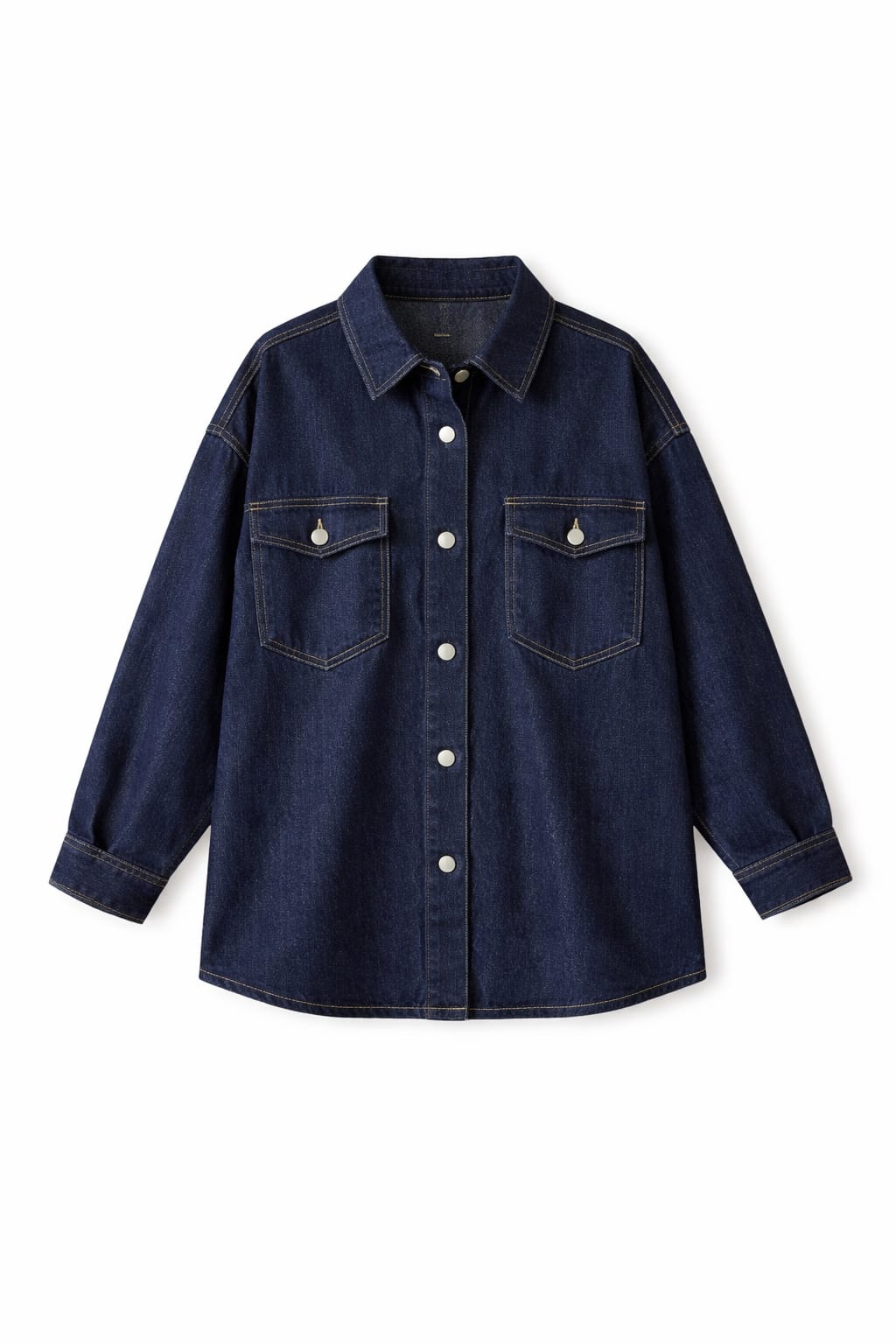 Navy Denim Utility Shirt