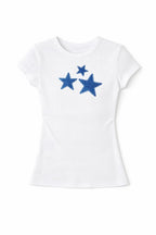 Blue Stars Baby Tee