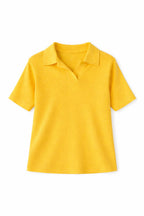 Yellow Signature Must Have Collard Knit Polo