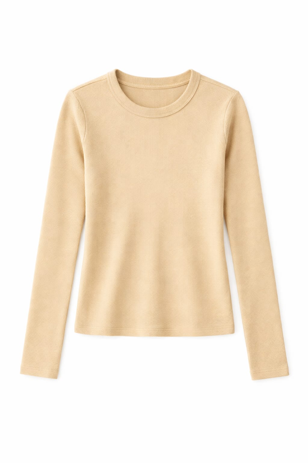 Beige 150 Cotton Blend Long Sleeve