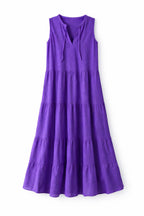 Purple Frillu Essential Tiered Dress