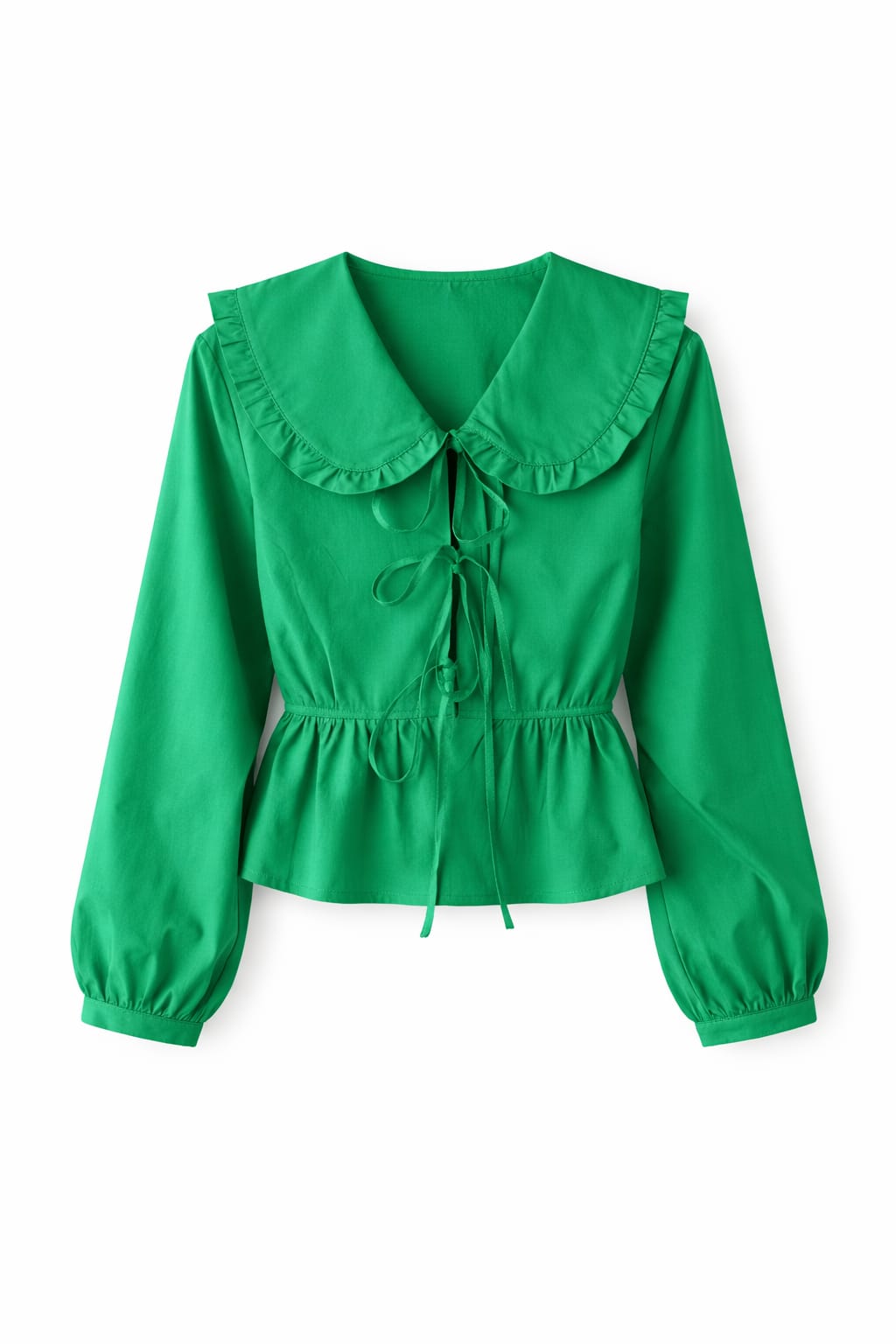 Green Peter Pan Tie Top