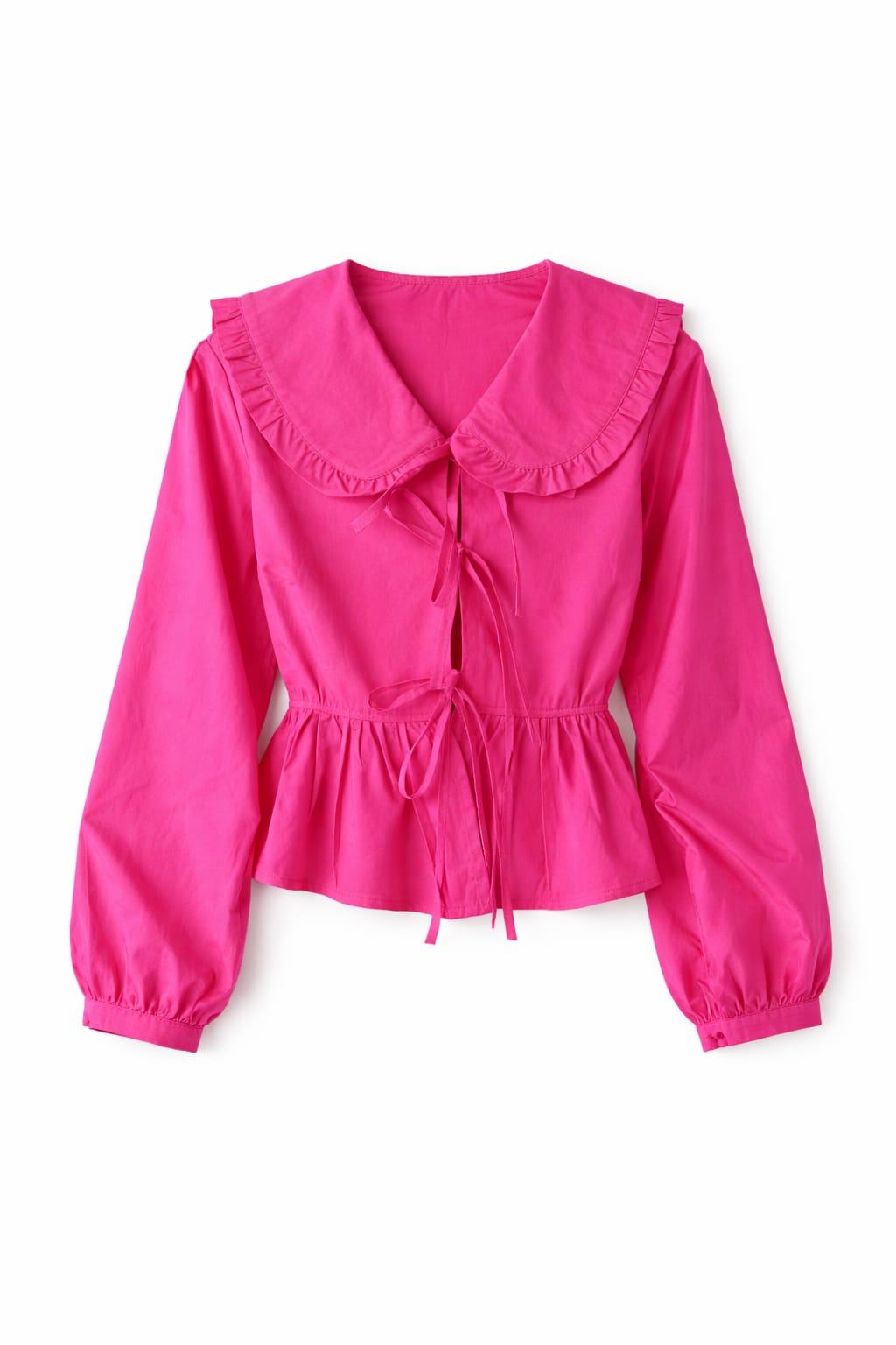 Fuchsia Peter Pan Tie Top