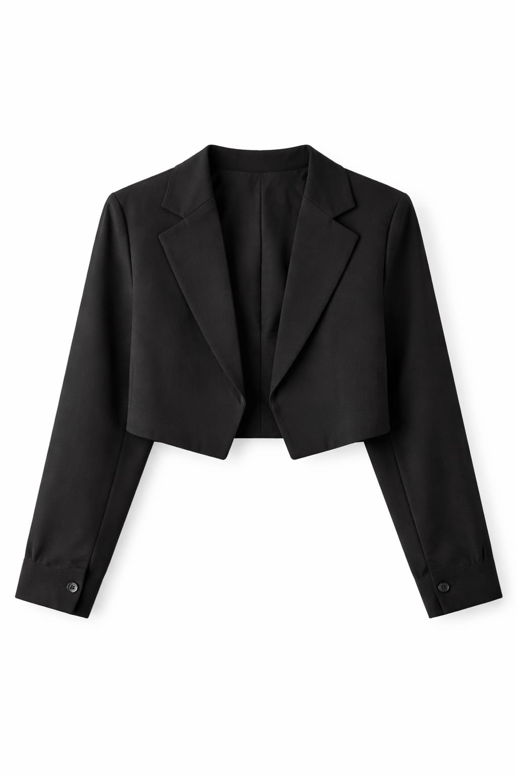 Black Loose Cropped Blazer