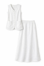 White Riviera Vest Set