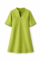 Lime Thick Mini Around Dress