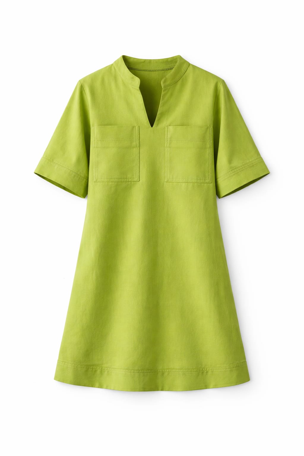 Lime Thick Mini Around Dress