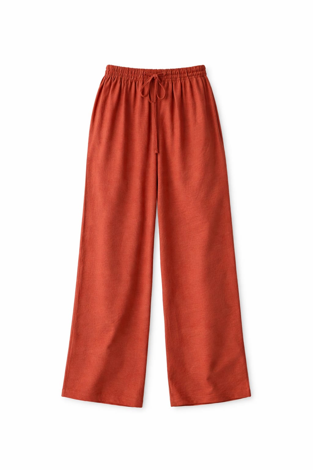 Rust Essential Linen Pants