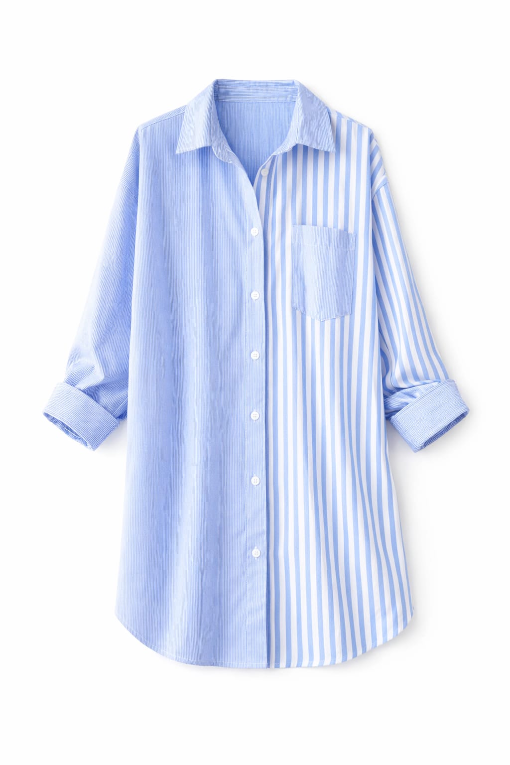 Ocean Breeze Mismatched Shirt