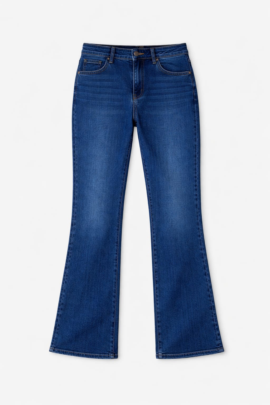 Dark Blue Flare Denim Pants