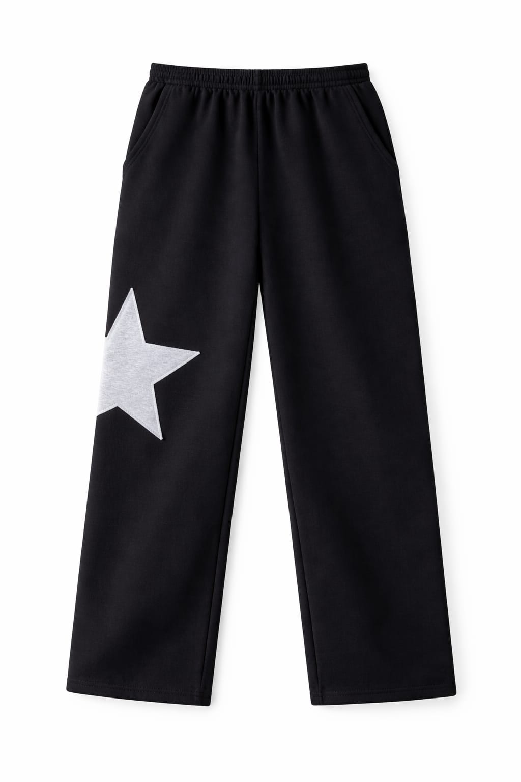 Black Lone Star Straight Leg Sweatpants
