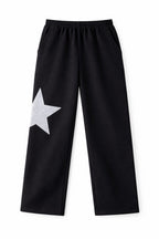 Black Lone Star Straight Leg Sweatpants