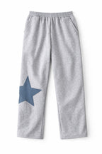 Grey Lone Star Straight Leg Sweatpants