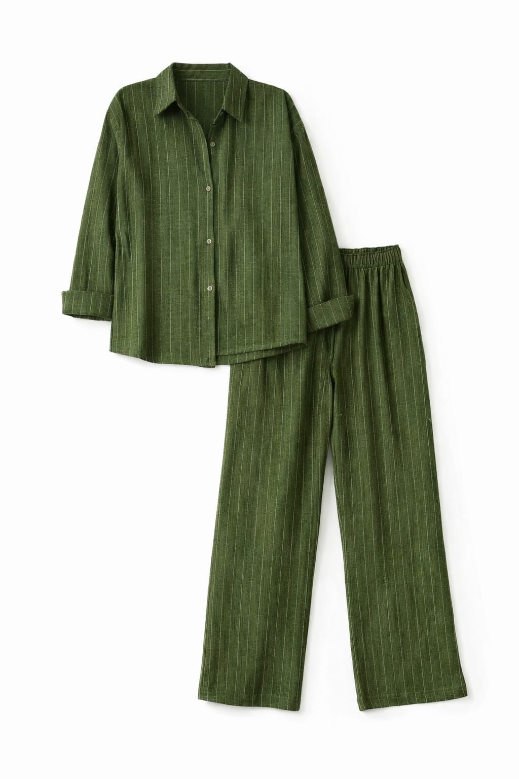 Olive Striped Everyday Set