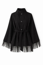 Black Drifter Fringe Cape