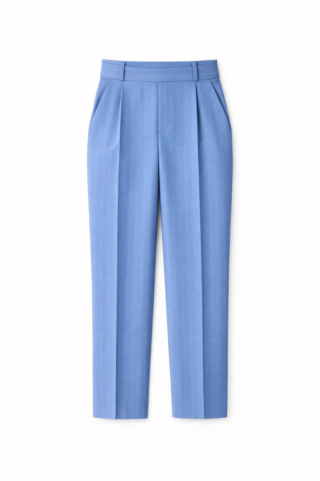 Baby blue Striped Frillu Signature Pants