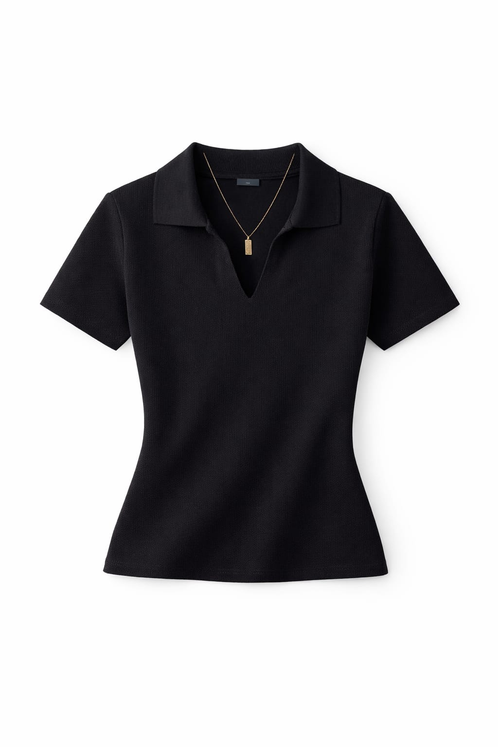 Black Frillu Signature Knit Polo