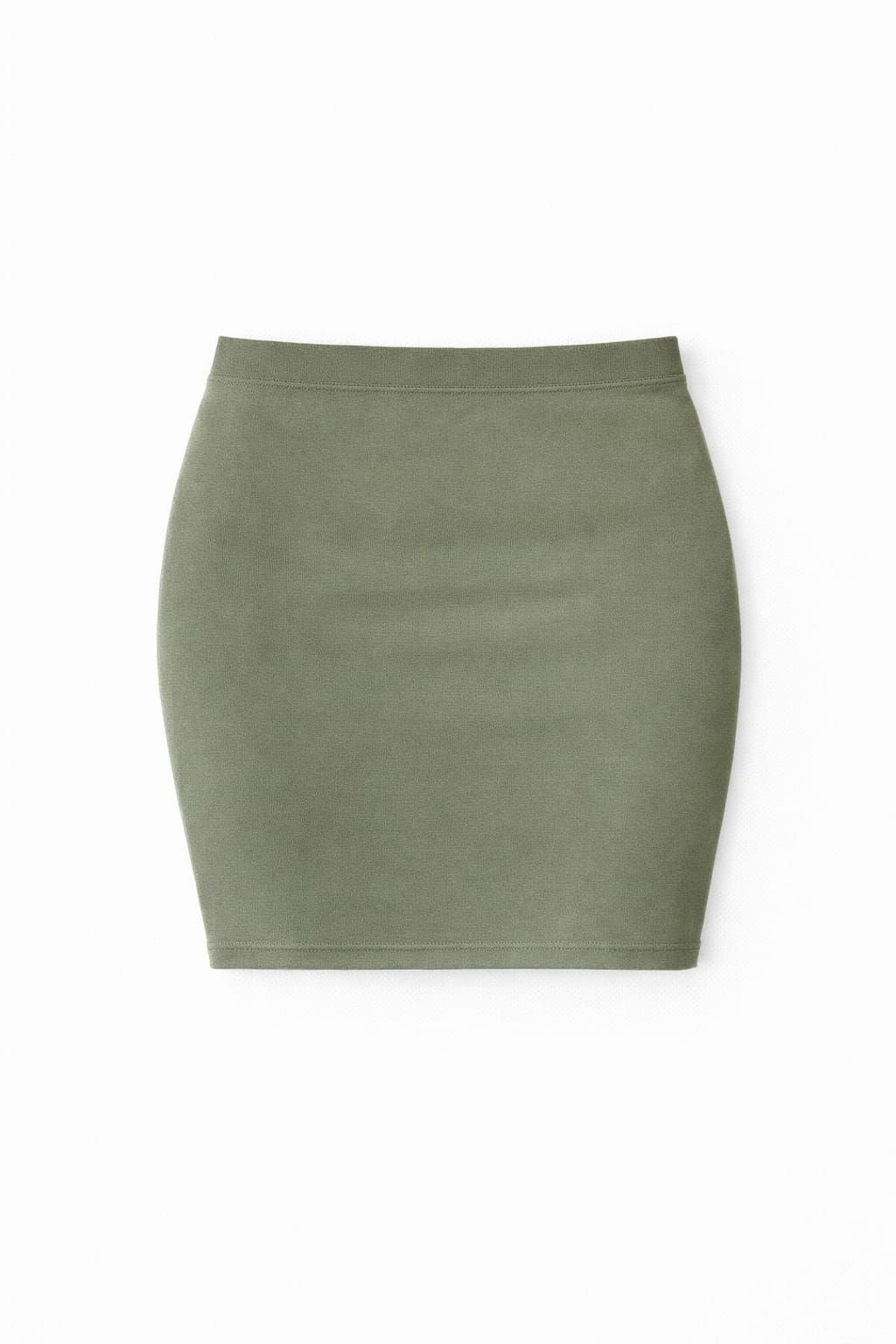 Olive Scuba Skirt